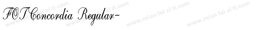 FOTConcordia Regular字体转换